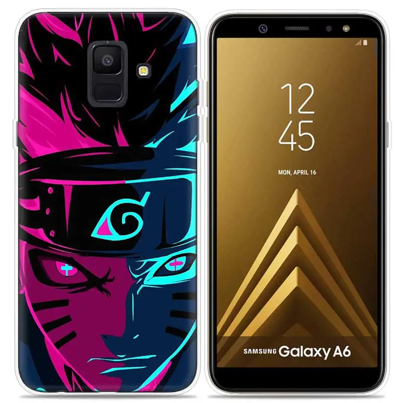 Героя аниме «Наруто Аниме темные мультфильм чехол для samsung Galaxy Note 8 9 J4 J6 J8 A6 A8 A7 A9 Star Lite S8 S9 плюс чехол Coque чехол