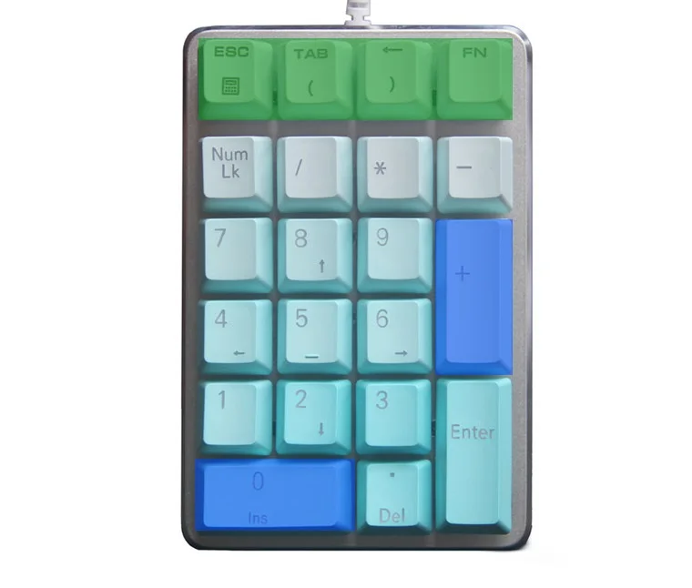 Magicforce смарт-21-ключ USB Проводная клавиатура с подсветкой механический Цифровой настольный Тетрадь клавиатура GATERON/вишня Механическая ось PBT