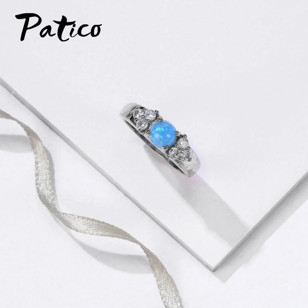Fashion New Royal Style Women Lovely Noble Jewelry Rings 925 Sterling Silver Fire Opal Stone Free Shipping | Украшения и