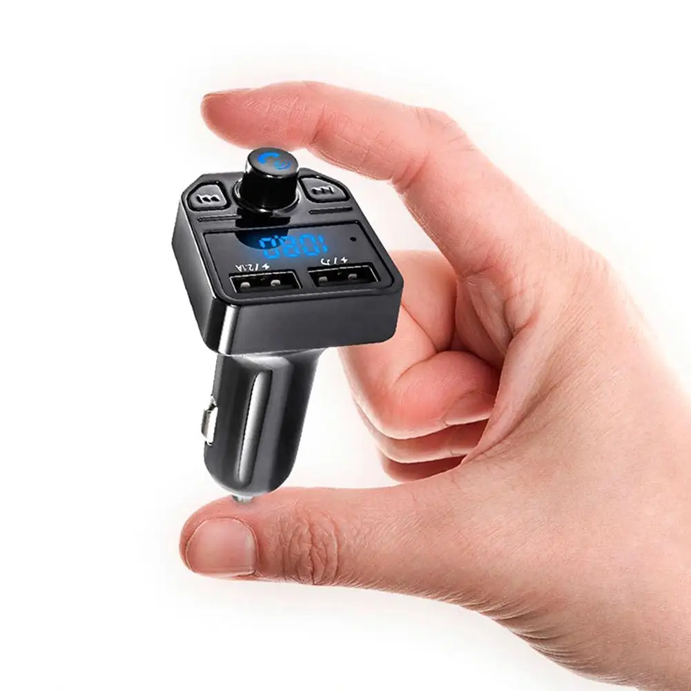 X1 автомобиля Bluetooth MP3 плеер fm передатчик Dual USB громкой связи Порты Автомобильный TF