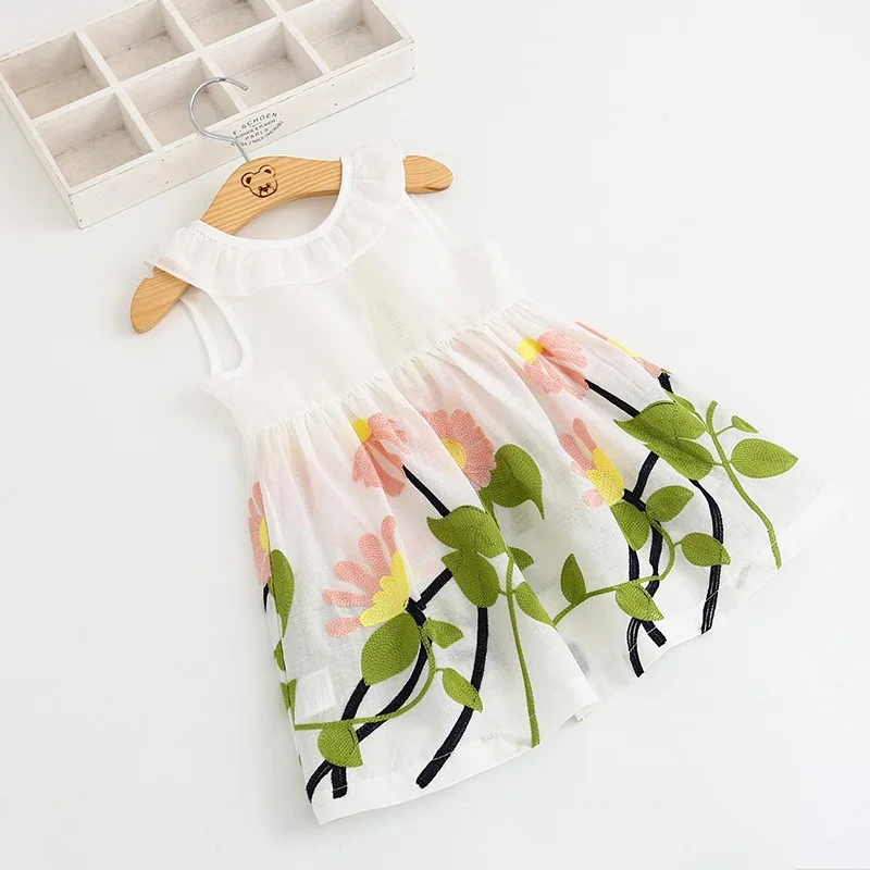 Baby Girl Dresses Cute Bowknot Blackless A-line Casual Sleeveless Fashion Princess Clothing vestido infantil | Детская одежда и