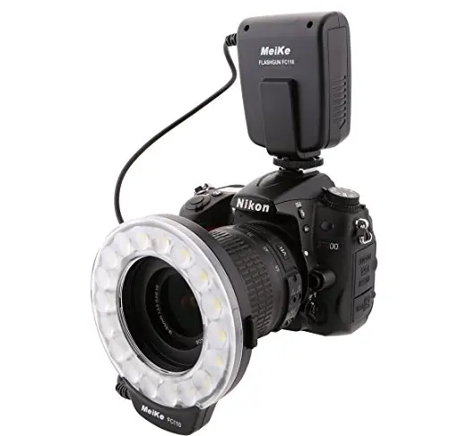 Meike FC-110 FC110 светодиодный Кольцевая вспышка для макросъемки для светильник для Nikon D7500 D7200 D5600 D5500 D5300 D5200 D3400 D3300 D810 D800 D750 D500 D5