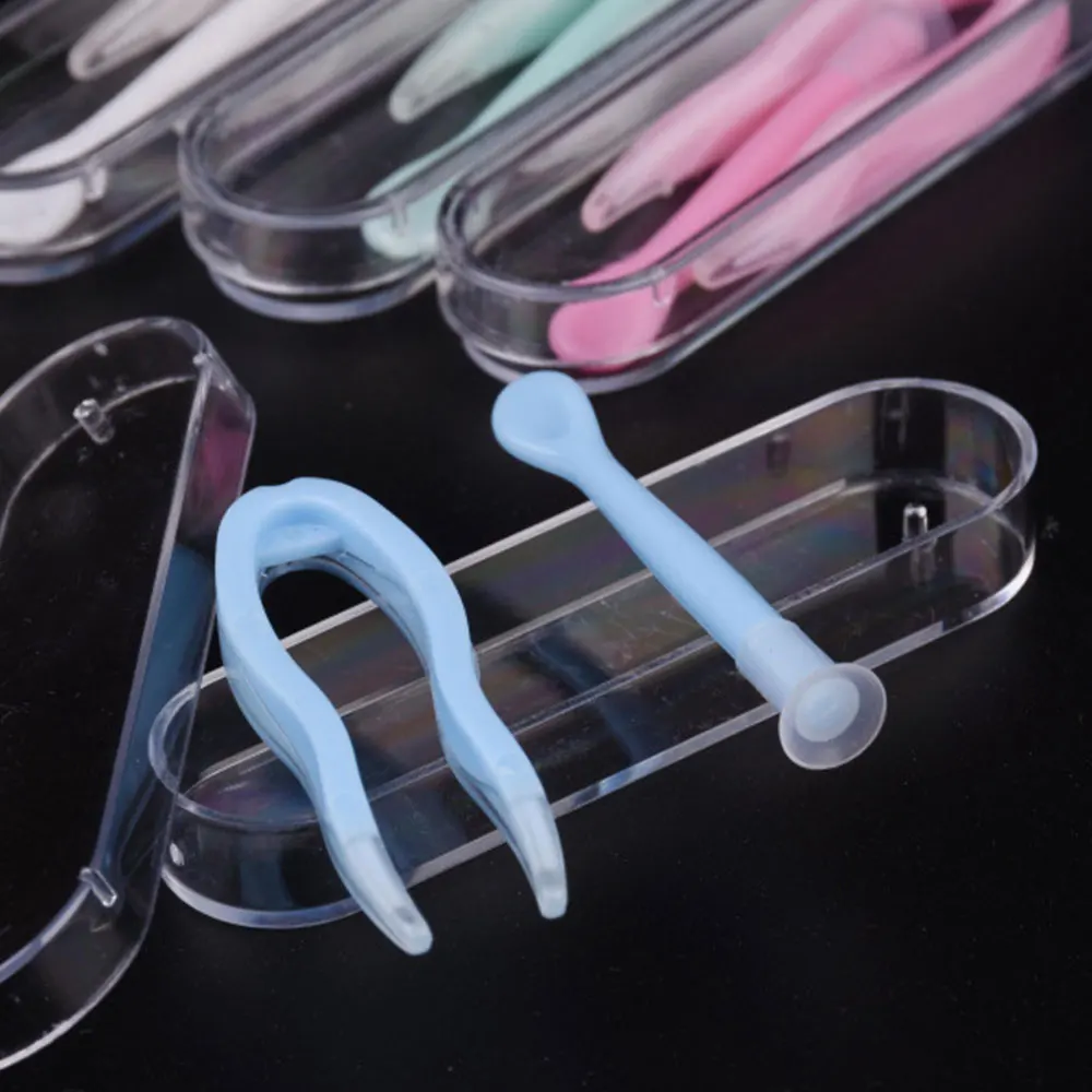 1 комплект чехол-аппликатор для снятия лака пинцет с мягким наконечником