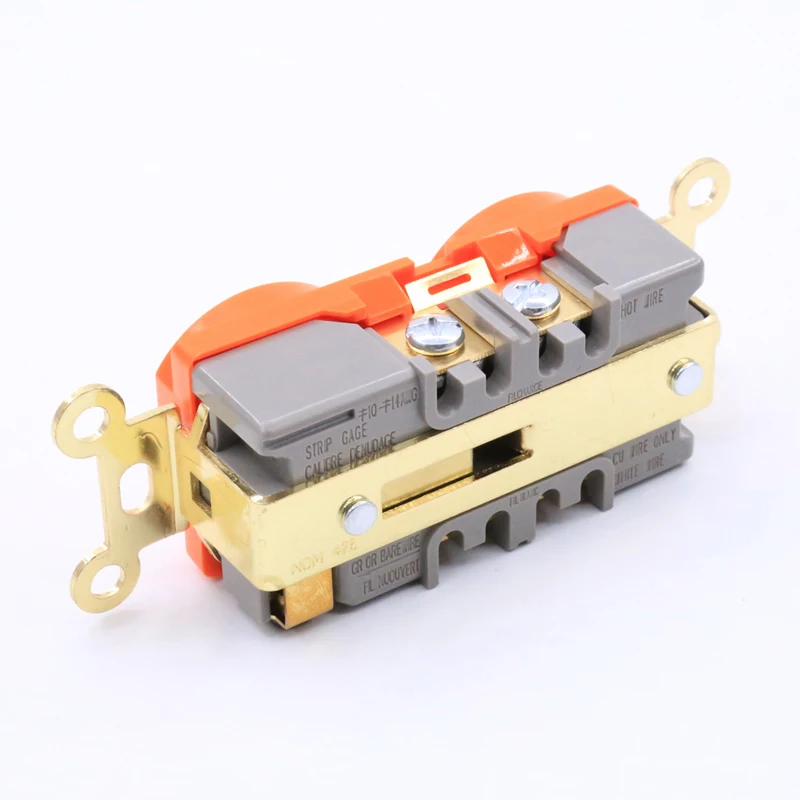 Штук США AC Розетка розетки золотой разъем с покрытием дистрибьютор|socket distributor|us