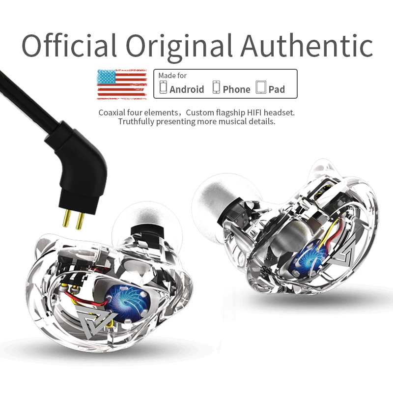 2018 QKZ VK1 ZS10 2DD гибридные наушники вкладыши HIFI DJ мониторные спортивные для бега