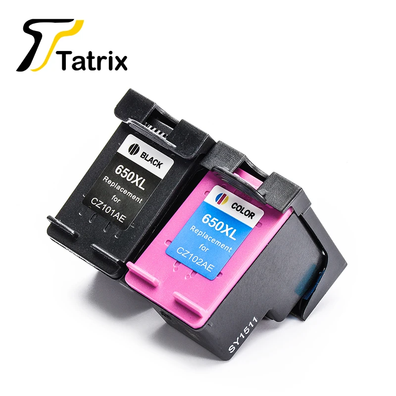 Tatrix 2PK для HP650 HP650XL чернильный картидж HP Deskjet чернила ПРЕИМУЩЕСТВО 1015 1515 2515 2545 2645 3515