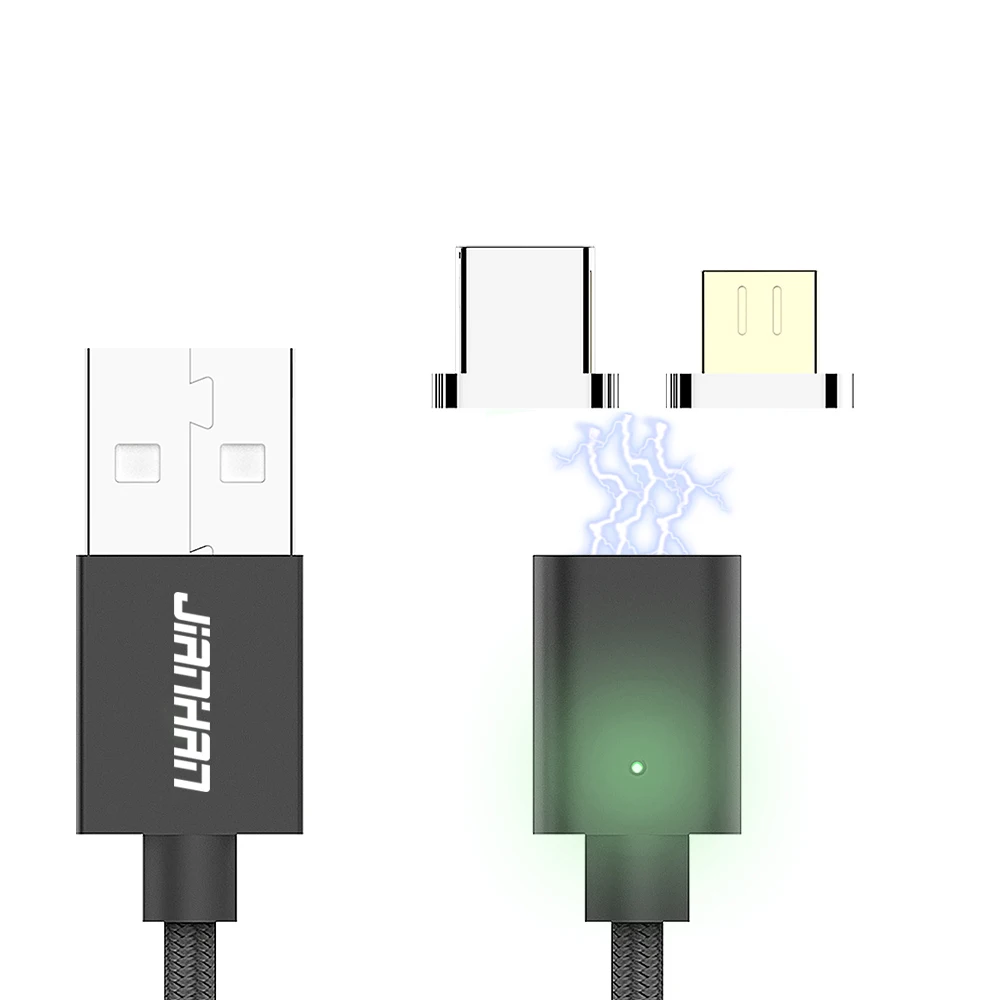 2 в 1 Магнитный USB кабель для Android Micro type C Разъемы адаптер для зарядки данных зарядное устройство USB C для Xiaomi samsung huawei