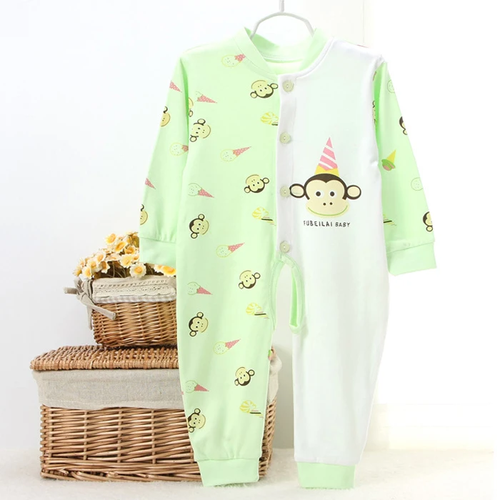 Милые обезьяны ребенка Длинные рукава комбинезон боди 6-24 м 3 цвета | Детская