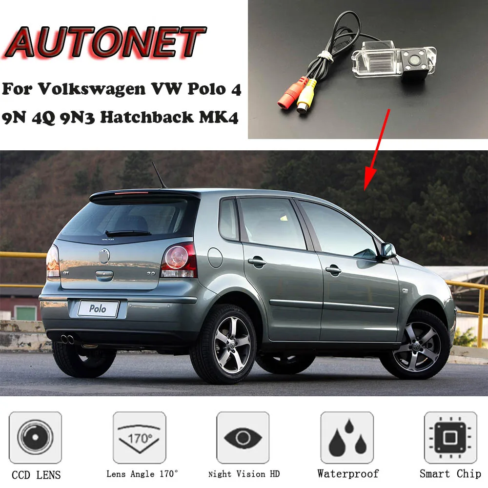 Камера заднего вида для Volkswagen VW Polo 4 9N 4Q 9N3 Hatchback MK4 2002 ~ 2009|Камеры авто| |