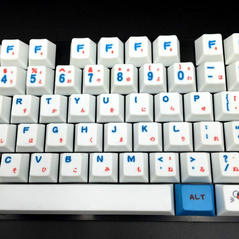 Японские клавиши Doraemon Languag PBT с верхним печатным рисунком набор ключей профиль