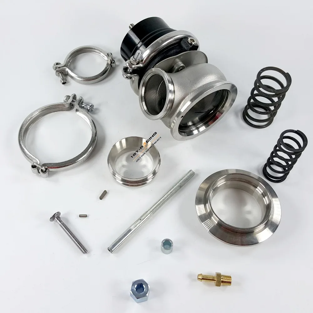 Регулируемый турбонагнетатель черный внешний отходной V Band 60 мм пружина из