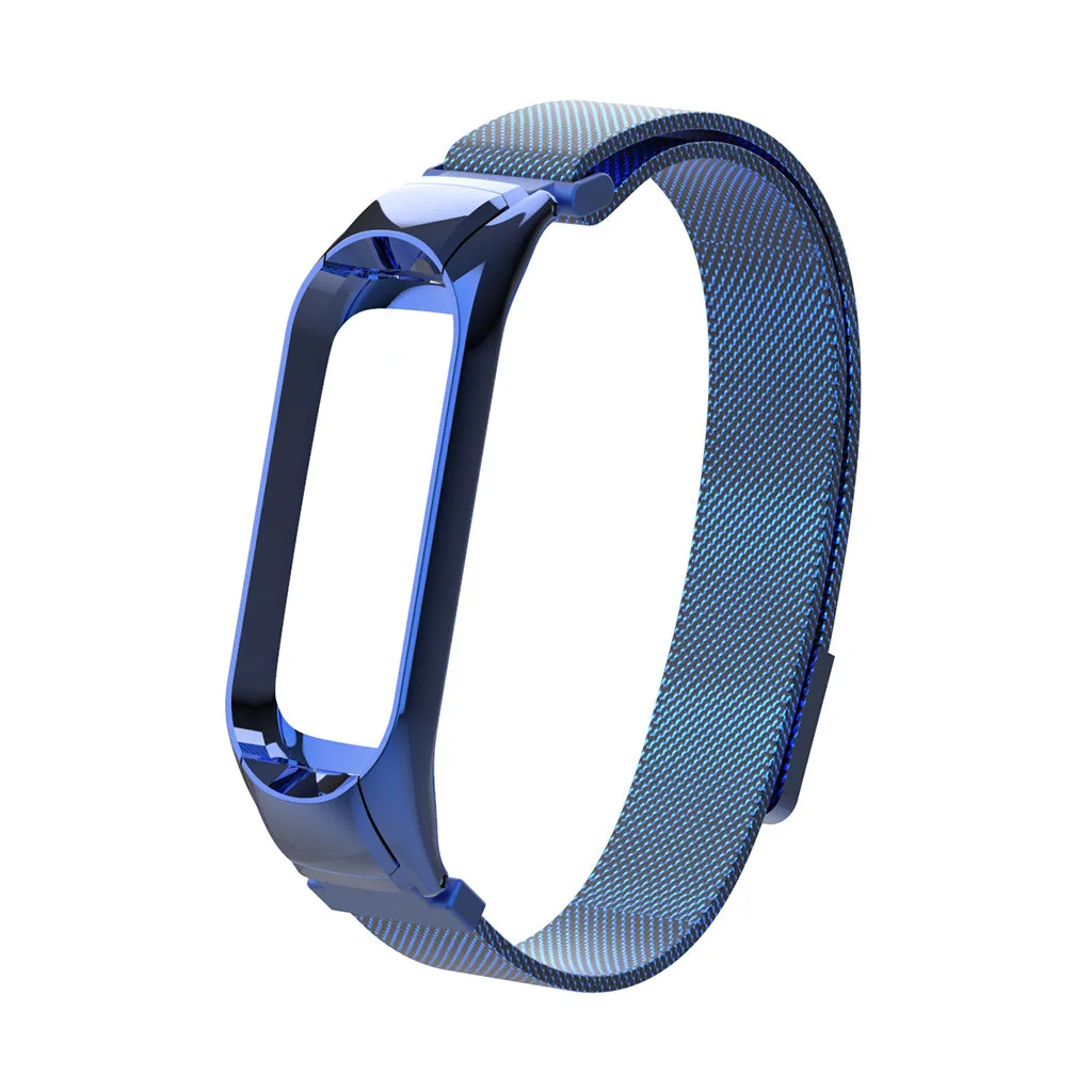 Браслет из нержавеющей стали ремешок для Xiaomi mi Band 3 магнитные адсорбционные металлические полосы Xio mi Xao mi band Band 3 для кожи