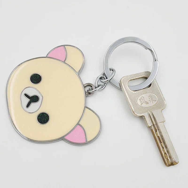 Rilakkuma брелок для ключей для женщин, милый мультяшный брелок для ключей, держатель для ключей, portachiavi chaviro llaveros, подвеска на сумку