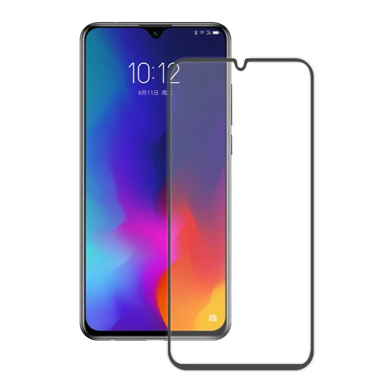 Black Закаленное стекло для lenovo Z6 Lite защита экрана lenovo Z6 Youth закаленное стекло lenovo Z6 Lite L38111 защитная пленка полная - Цвет: Black