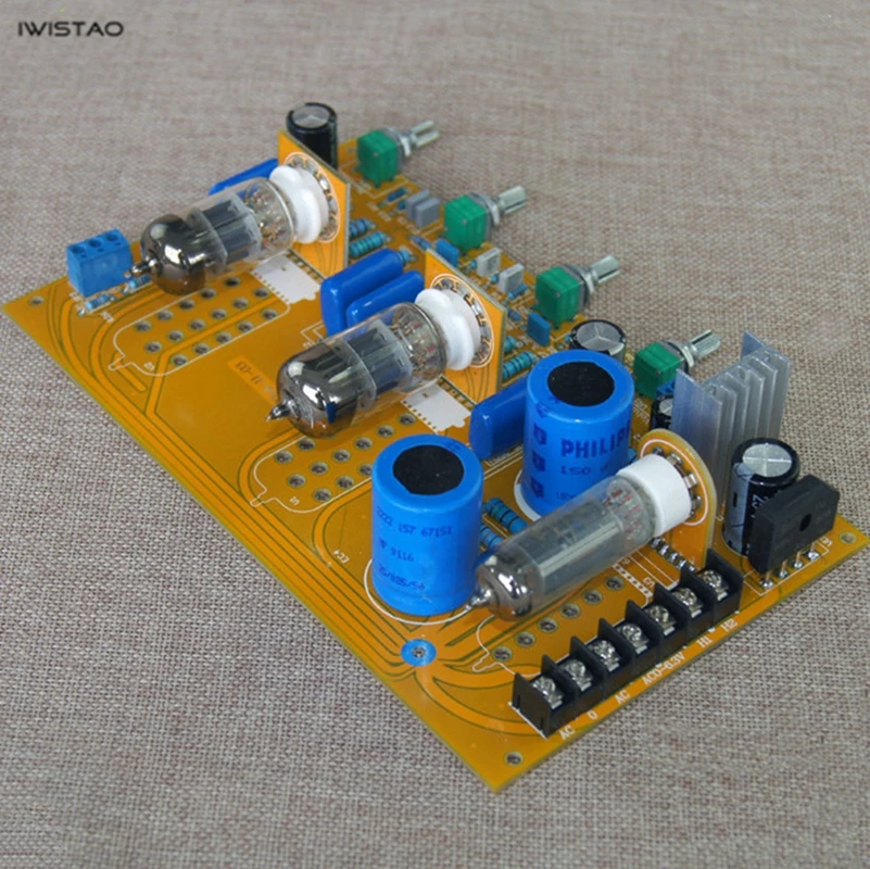 Фото Плата регулировки тона трубки 6N3 Preamp 6Z4, выпрямление без учета трансформатора, натуральный вкус DIY №1