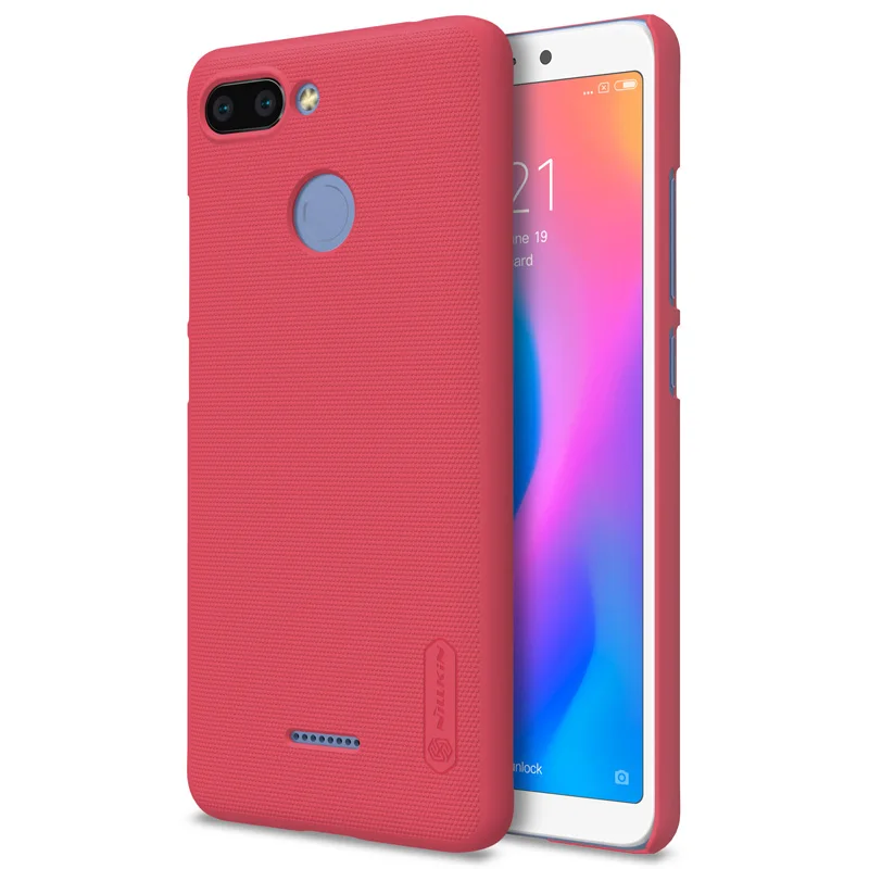 Красный Xiaomi Redmi 7 6A 6 Pro 5 Plus чехол Nillkin суперматовый защитный чехол из поликарбоната для Redmi 5 Plus 6A 6 7 Pro MiA2 Lite Nilkin чехол - Цвет: Красный
