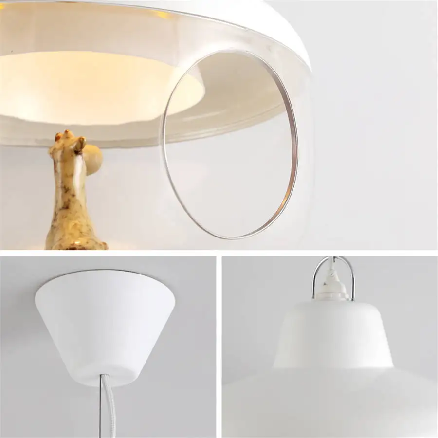 Арт-деко акриловые оттенок diy led подвесные светильники романтические Детская
