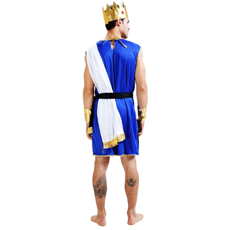 Новинка Костюмы Zeus для взрослых Нарядное платье мужчин Одежда костюмированной