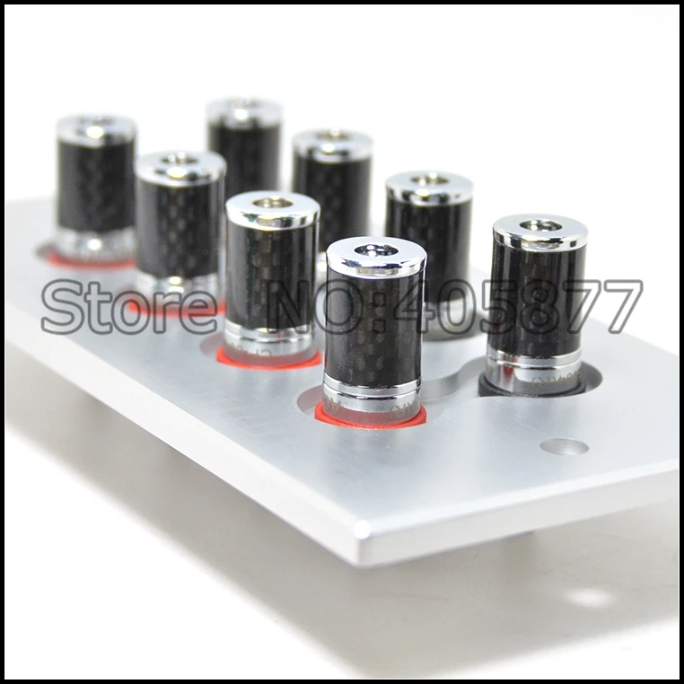Hi End hifi настенная розетка из углеродного волокна с родиевым покрытием для