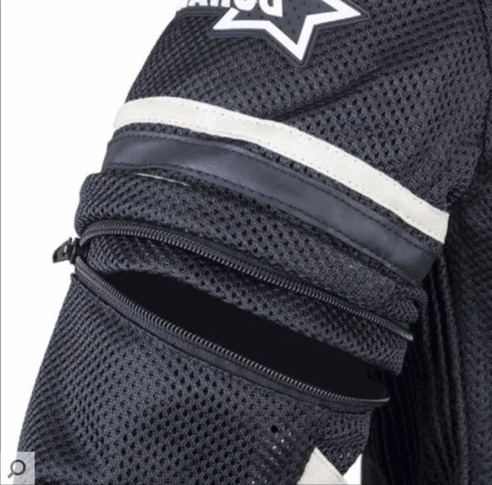 Мужская мотоциклетная куртка из искусственной кожи с дышащей сеткой | Автомобили