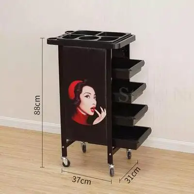 Hairdressing special tools car barber shop hair salon hot dyeing trolley retro multi-function beauty bar car clearance specials - Цвет: 0.0. 19