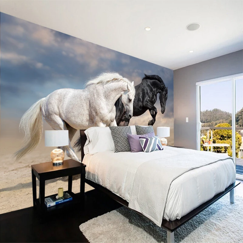 Абстрактная фотография на заказ современные черные и белые горы Настенные обои