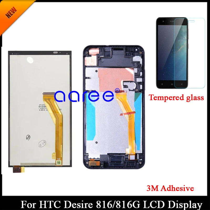 100% протестированный ЖК-дисплей класса AAA для HTC Desire 816 D816 816G сенсорный дигитайзер в