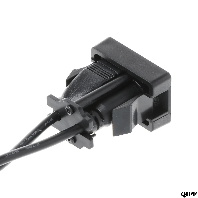Автомобильный 3,5 мм AUX USB Удлинительный кабель, панель, разъем для наушников, адаптер для скрытого монтажа May06