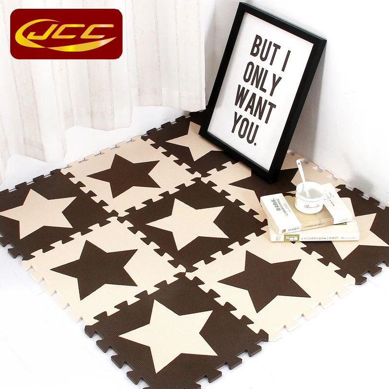 

JCC Baby EVA Foam Puzzle Play Mat /10pc kids Star Rugs Toys carpet for childrens Interlocking Exercise Floor Tiles
