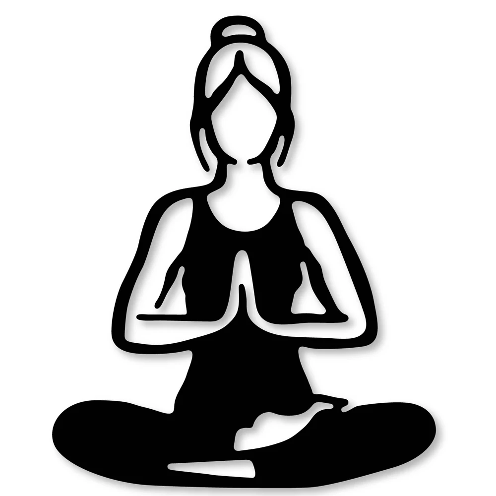 Estel Women Practicing yoga Metal Cutting Dies for Scrapbooking Card Making 2019 New Arrival Etched Die Cut Embossing Template |