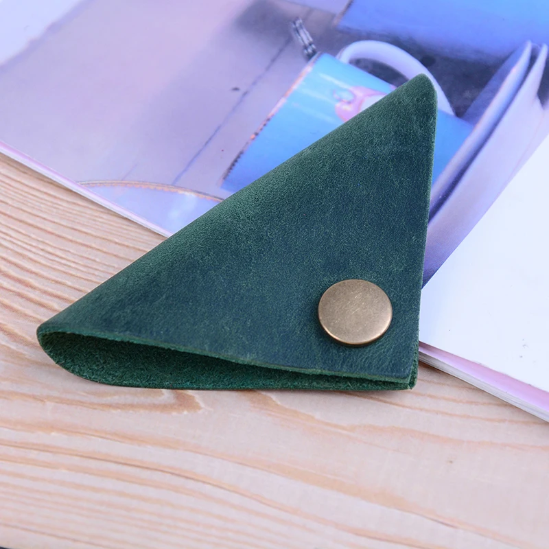 green Kawaii модный кожаный кабель для наушников, держатель для кабеля, зажимы, корейский Стационарный шнур для сматывания, органайзер, аксессуар для стола, набор для офиса - Цвет: green