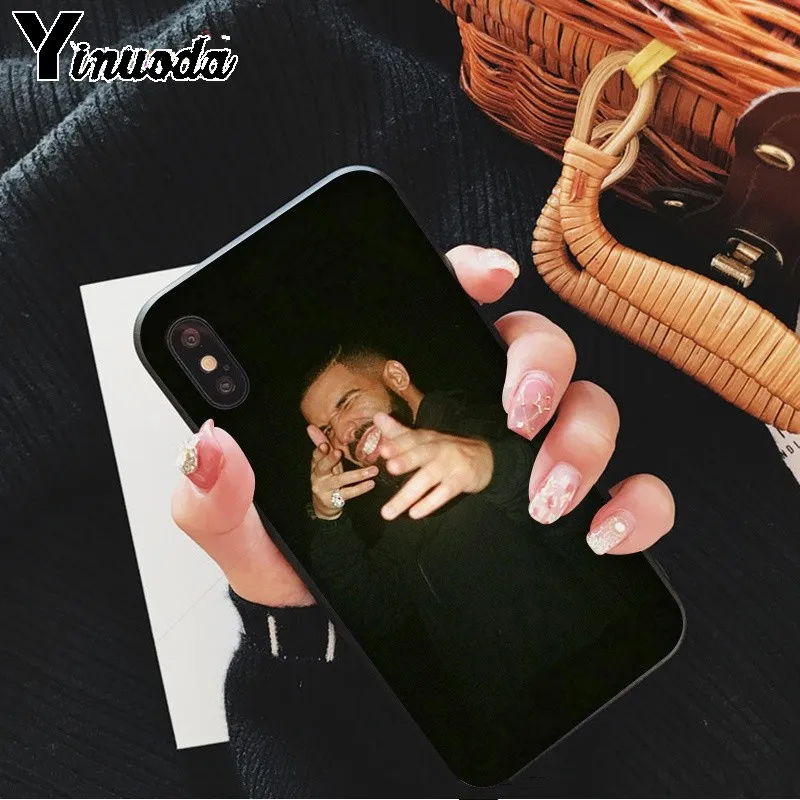 Yinuoda Дрейк ТПУ Мягкий силиконовый чехол для телефона iPhone 8 7 6 6S Plus 5 5S SE XR X XS MAX Coque Shell