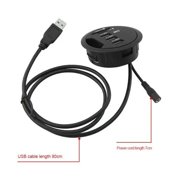 Встроенный usb-хаб 3 порта USB 3,0 зарядное устройство с 2 слотами, SD/Micro-SD кард-ридер