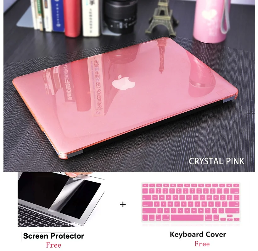 Кристальный чехол для ноутбука + клавиатуры Защитная пленка экрана Apple Macbook Pro Retina