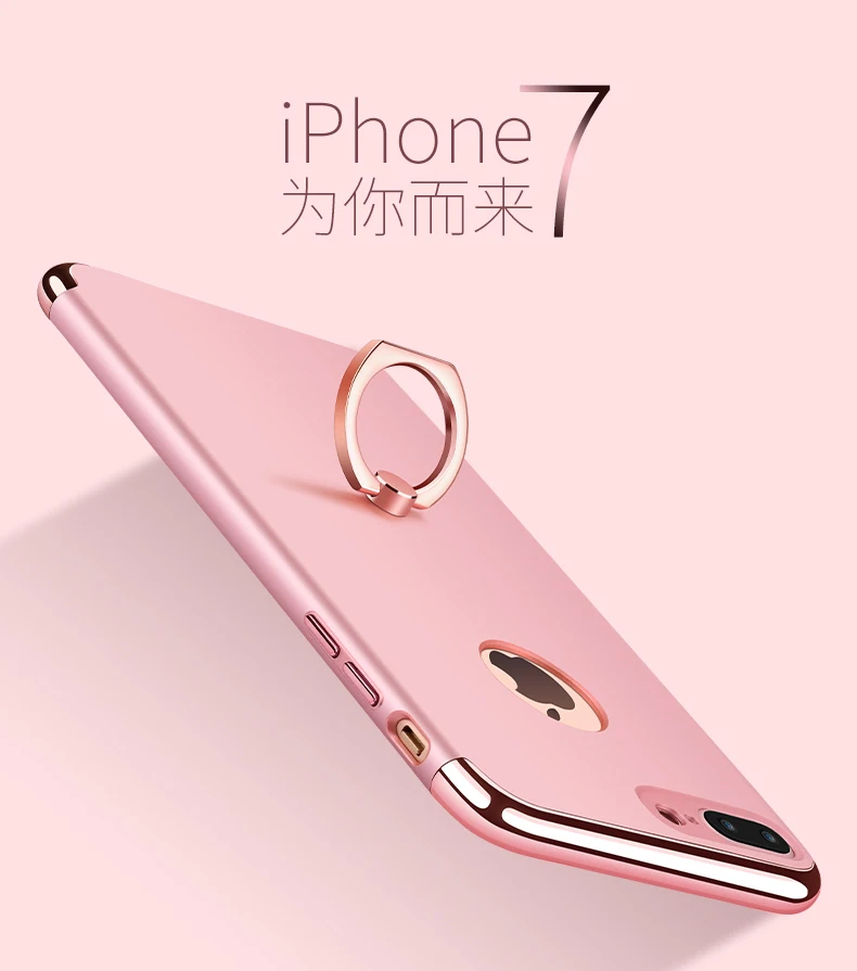 Чехол для iPhone 6 7 8 7 8 plus x xs xr xs max случай 3 в 1 противоударный чехол для телефона Роскошные с палец кольцо держатель