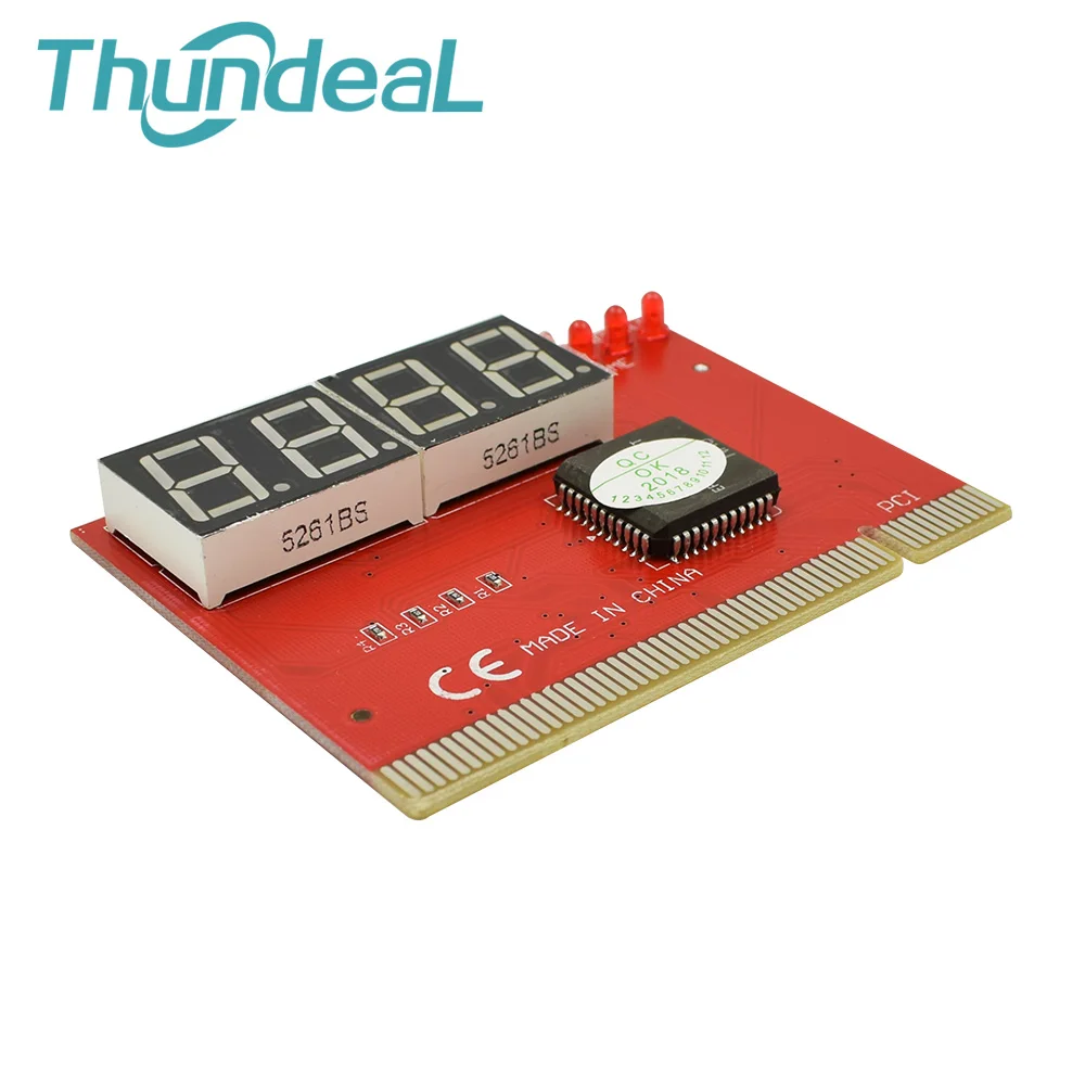 ThundeaL компьютер PCI открытка материнская плата 4 цифровой СВЕТОДИОДНЫЙ дисплей