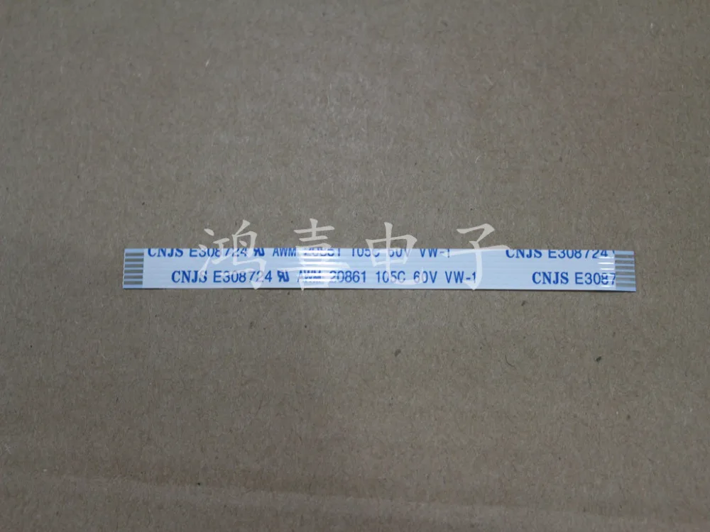 

WZSM Новый FFC FPC Гибкий плоский кабель 1,0 мм Шаг 6 pin 100 мм Длина Кабель FFC FPC 6pin вперед AWM 20624 80C 60В VW-1