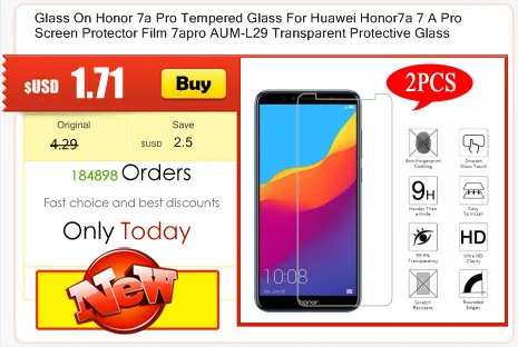 Чехол на 360 градусов для Huawei Honor 7c Pro 7 cpro, защитный чехол для Huawei Honor 7c 7 C, AUM-L41 чехол и закаленное стекло