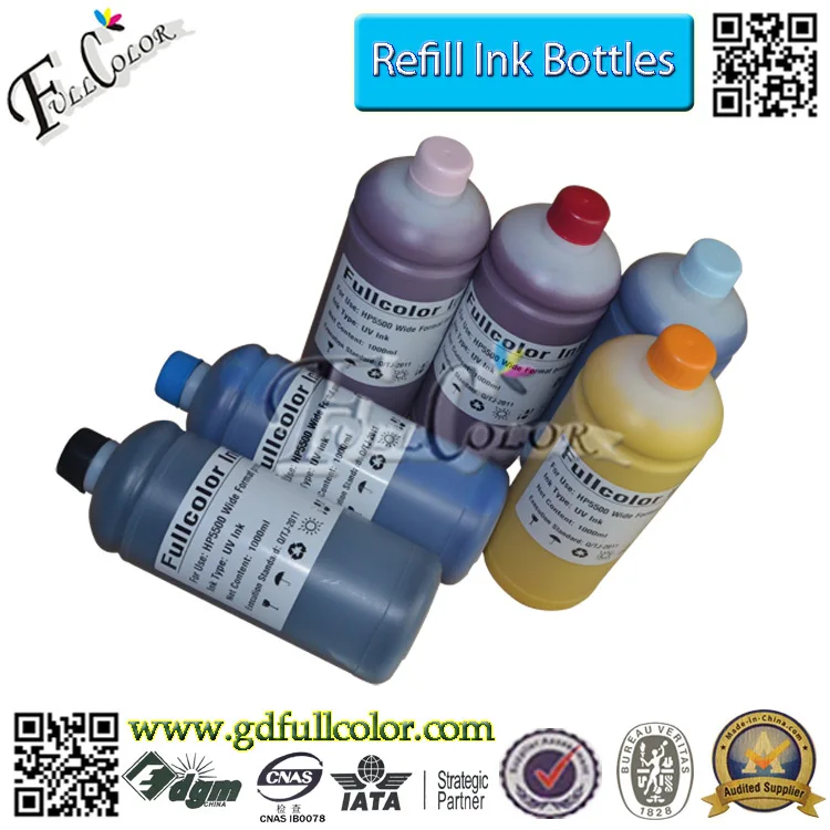 Чернила для принтера Designjet 5000 5500 HP5000 HP5500 1000 мл * 6 цветов|uv ink|ink refill bottleprinter ink |