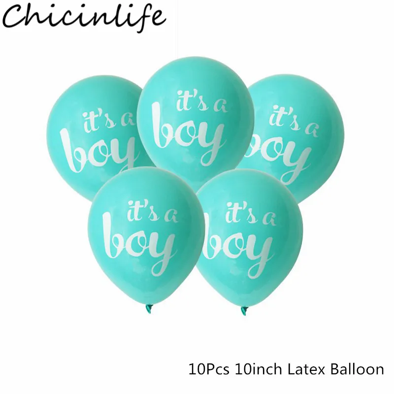 Blue Chicinlife 1 компл. Это мальчик/девочка 10 дюймов латексный шар День рождения Новорожденный ребенок душ 1 день рождения шар пол раскрывает Декор - Цвет: Blue