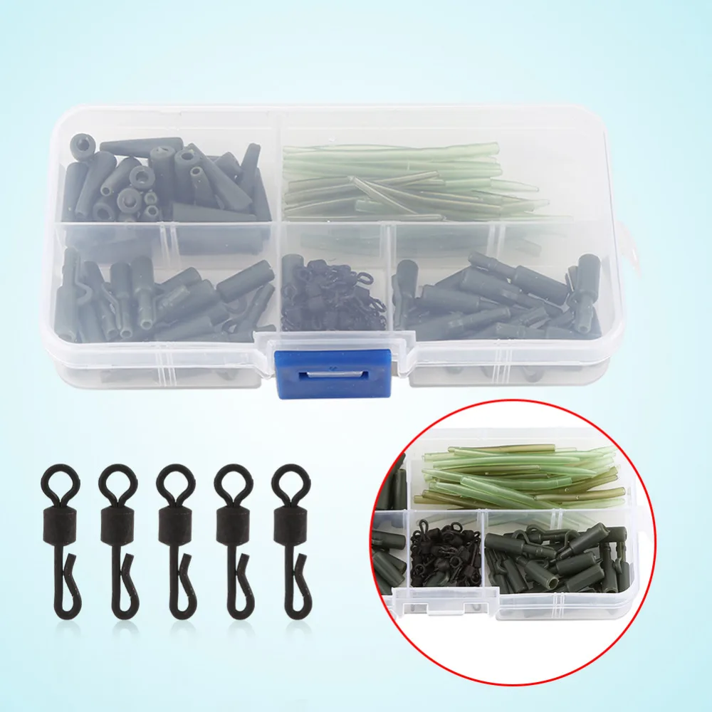 Набор рыболовных снастей с вертлюгом защитные зажимы для свинца Аксессуары