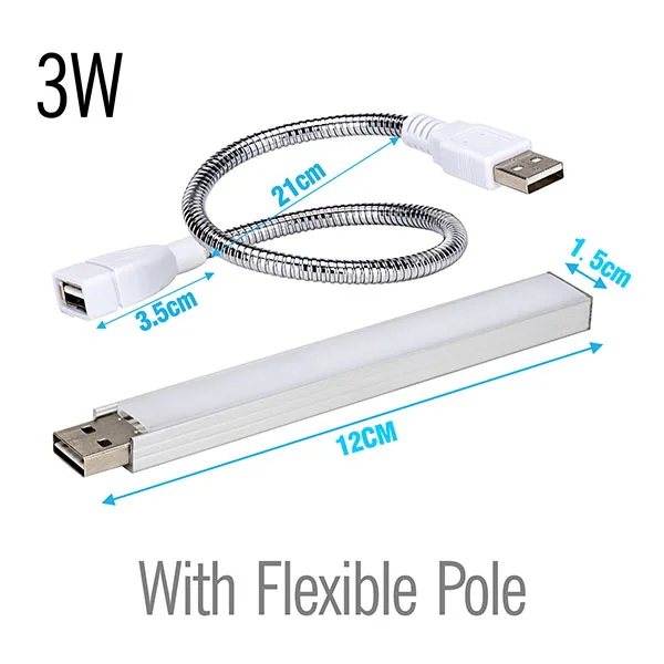 3W with pole USB портативный светодиодный светильник для выращивания DC5V 3 Вт 5 Вт Фито лампа полный спектр Крытый Настольный теплица гидропоники цветок растение для выращивания - Испускаемый цвет: 3W with pole