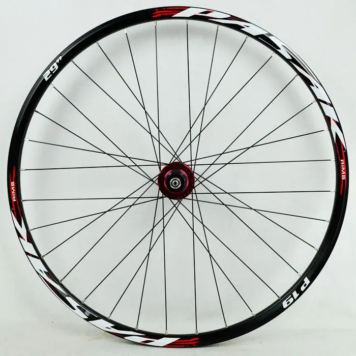 29 red hub red 2" 29" 27,5 дюймов 32 отверстия дисковый тормоз Горный велосипед задние колеса шесть отверстий Центральный замок MTB велосипед задние колеса 4 герметичные подшипники - Цвет: 29 red hub red