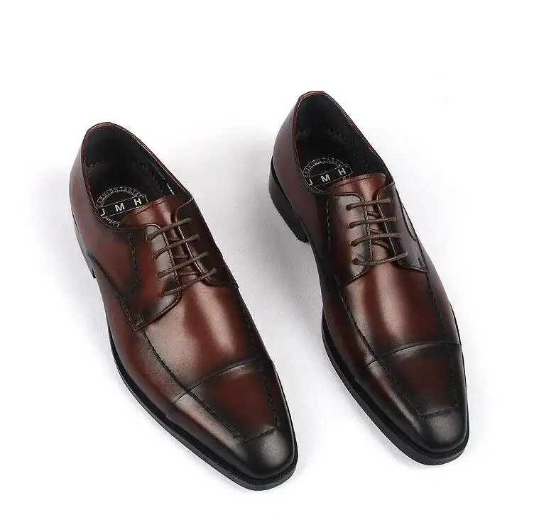 Туфли мужские ручной работы натуральная кожа Роскошные повседневные деловые