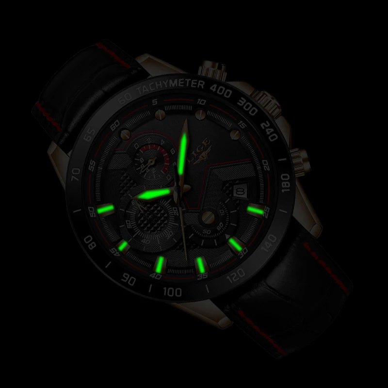 LIGE мужские часы лучший бренд класса люкс модные кварцевые наручные повседневные