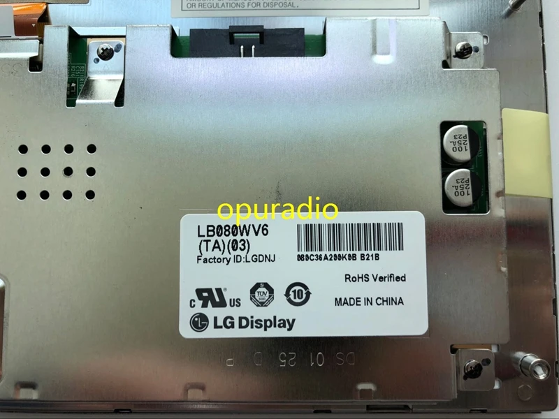 Оригинальный 8 0 &quot800*480 ЖК-экран LB080WV6 (TA) (03) LB080WV6-TA03 ЖК-панель для автомобильной