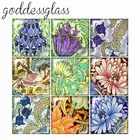 Винтажные Цветы brids beauty 12 мм20 мм25 мм30 мм квадратный фото стекло кабошон демонстрационная фурнитура с плоской задней поверхностью FB0012