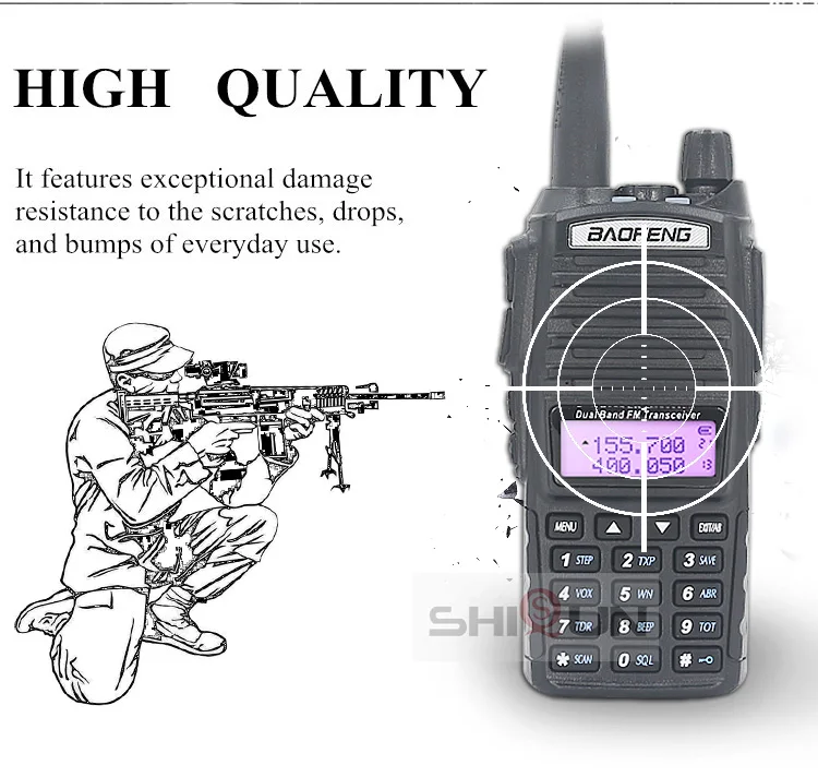 8 Вт UV-82 для переносного приемо-передатчика Dual Band с NA-771 VHF/UHF UV 82 иди и болтай Walkie Talkie “иди и 10 км UV82 BaoFeng 8 Вт 10 км UV-9R UV-5R