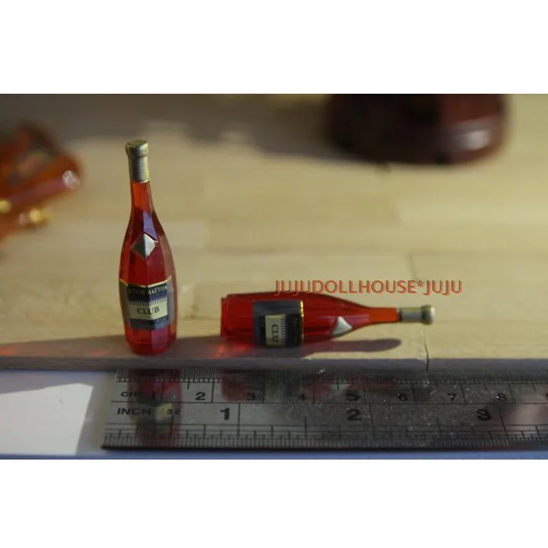 4 шт. 1/6 миниатюрные напитки для кукольного домика Модель бутылок вина мини-игра