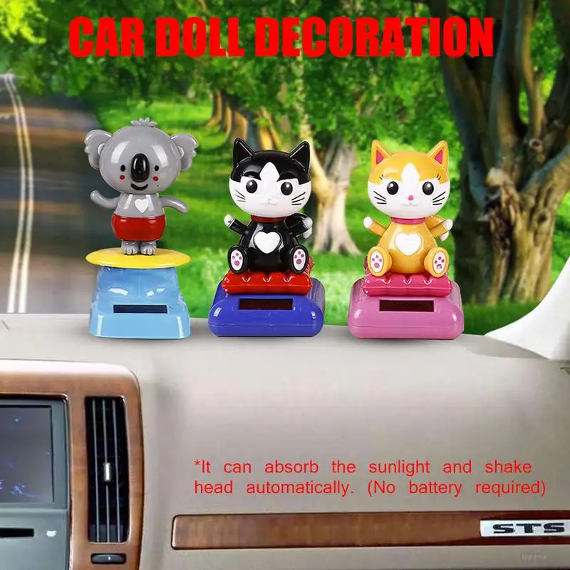 Автомобильные аксессуары на солнечной батарее с качающейся головой Lucky Cat